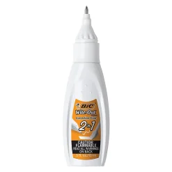 Correction & White-Out|BIC Wite-Out 2-in-1 Correction Fluid, 15 ml., White (WOPFP11)