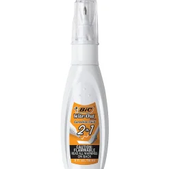 Correction & White-Out|BIC Wite-Out 2-in-1 Correction Fluid, 15 ml., White (WOPFP11)