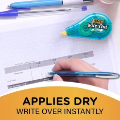 Correction & White-Out|BIC Wite-Out Mini Correction Tape, White, 3/Pack (WOTMP31-WHI)
