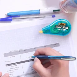 Correction & White-Out|BIC Wite-Out Mini Correction Tape, White, Dozen (WOTM11-WHI)