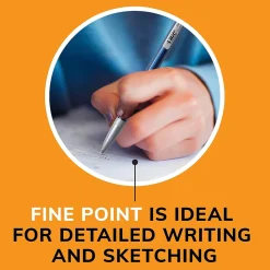 Pencils|BIC Xtra Precision Mechanical Pencils, 0.5mm, #2 Hard Lead, 24/Pack (MPLMFP241-BLK)