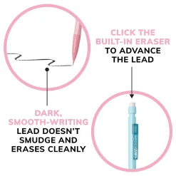 Pencils|BIC Xtra Smooth Mechanical Pencils, 0.7mm, #2 Medium Lead, 40/Pack (MP40TX-BLK)