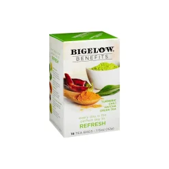 Bigelow Benefits Turmeric Chili Matcha Tea Bags, 18/Box (00826)