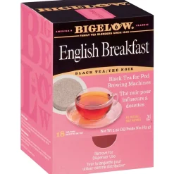 Bigelow English Breakfast Black Tea, Pods, 18/Box (RCB09906)