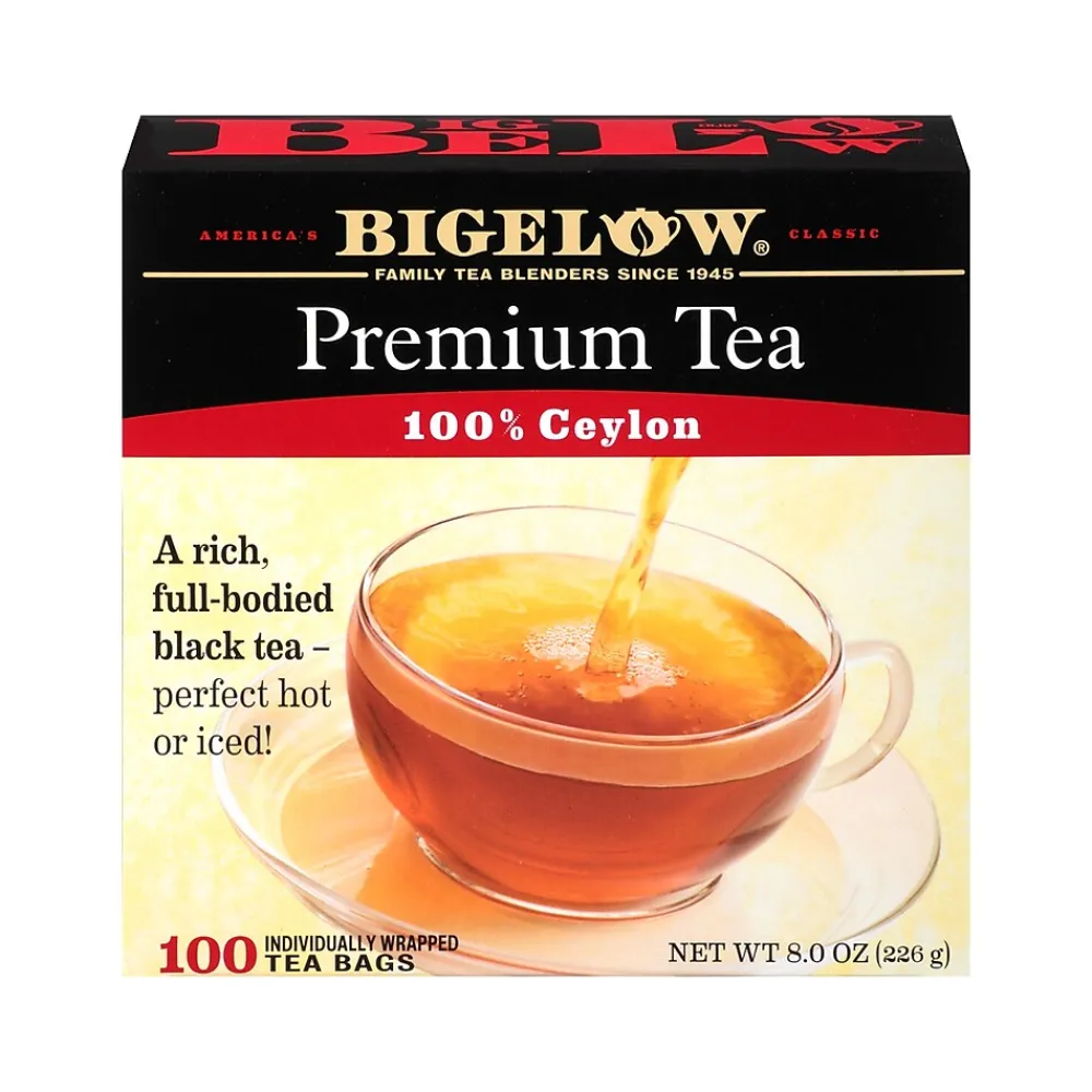 Bigelow Premium Ceylon Black Tea Bags, 1000 Tea Bags/Carton (00351)