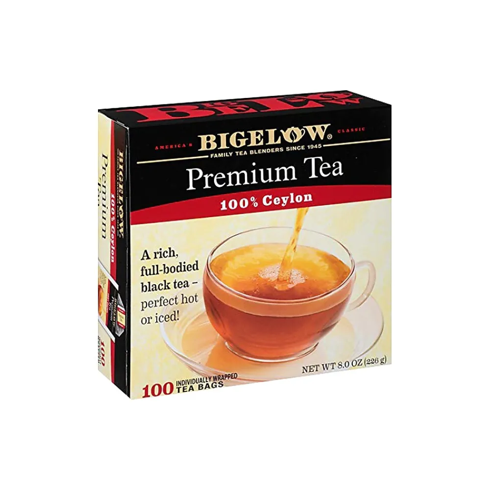 Bigelow Premium Ceylon Black Tea Bags, 1000 Tea Bags/Carton (00351)