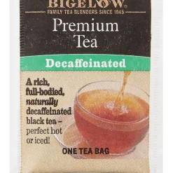 Bigelow Premium Decaf Black Tea, Decaffeinated Black Tea, 48 Tea Bags/Box (RCB00356)