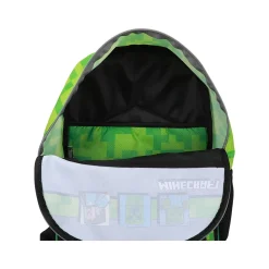 Bioworld Kids' 6-Piece Minecraft Backpack Set, Medium, Green/Black (B1Y68B6MNCSB00)