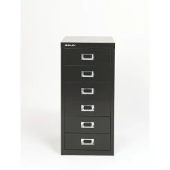 File Cabinets*Bisley ® 6-Drawer Steel Vertical File Cabinet, Black, Letter/A4 (MD6-BK)