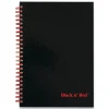 Subject Notebooks|Black N' Red 1-Subject Notebooks, 7" x 9.88", Law, 70 Sheets, Black (JDK400110532)