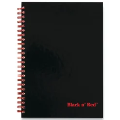 Subject Notebooks|Black N' Red 1-Subject Notebooks, 7" x 9.88", Law, 70 Sheets, Black (JDK400110532)