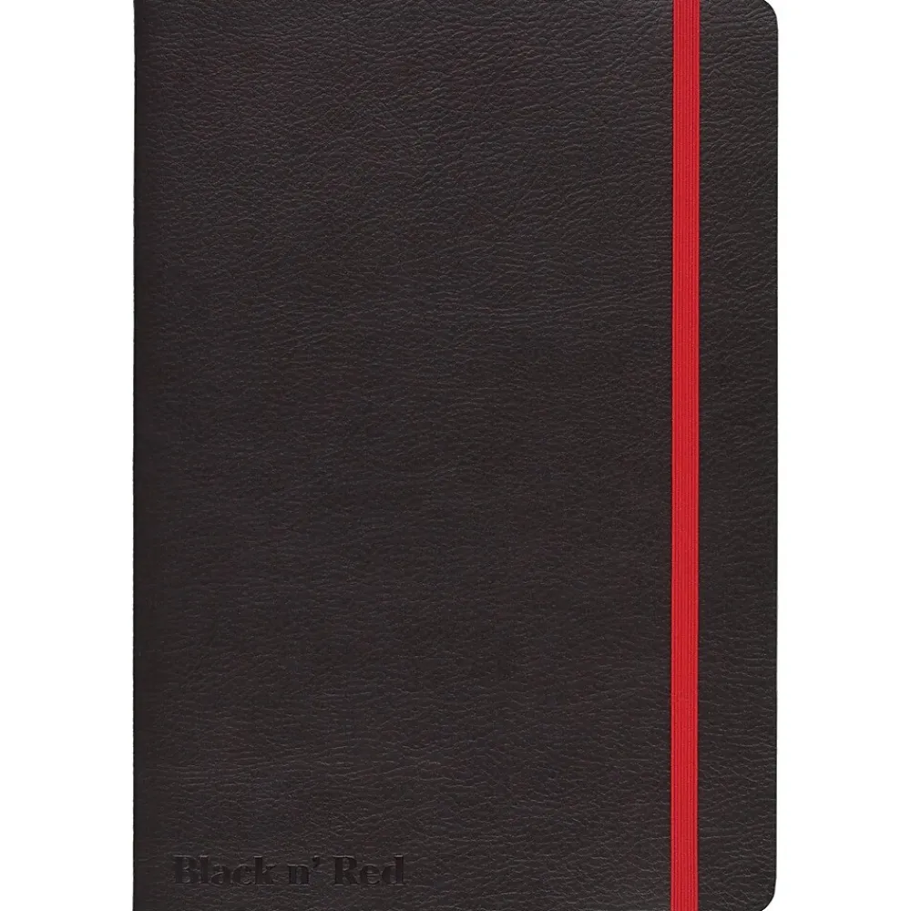 Notebooks|Black N' Red 1-Subject Professional Notebooks, 5.75" x 8.25", Wide Ruled, 71 Sheets, Black (400065000)