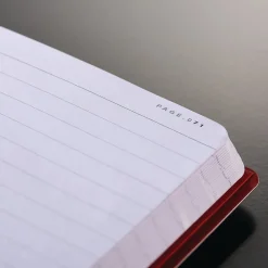 Notebooks|Black N' Red 1-Subject Professional Notebooks, 5.75" x 8.25", Wide Ruled, 71 Sheets, Black (400065000)