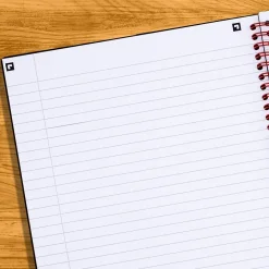 Subject Notebooks|Black N' Red 1-Subject Professional Notebooks, 8.5