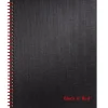 Subject Notebooks|Black N' Red 1-Subject Professional Notebooks, 8.5" x 11", Wide Ruled, 70 Sheets, Black (K67030)