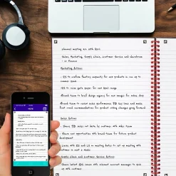 Subject Notebooks|Black N' Red 1-Subject Professional Notebooks, 5.88" x 8.25", Wide Ruled, 70 Sheets, Black (L67000)