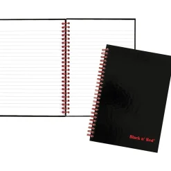 Subject Notebooks|Black N' Red 1-Subject Professional Notebooks, 5.88