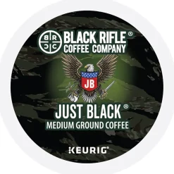 Black Rifle Coffee Company Just Black Coffee Keurig® K-Cup® Pods, Medium Roast, 22/Box (5000384042)