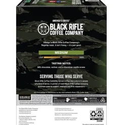 Black Rifle Coffee Company Just Black Coffee Keurig® K-Cup® Pods, Medium Roast, 88/Carton (5000384043CT)