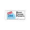 Pocket Folders|Blanke Blanks/USA® 8 7/8" x 4" 80 lbs. Gloss Cover Right Folder With One Pocket, White, 250/Pack