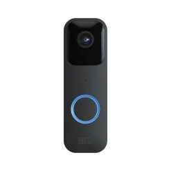 Blink Wi-Fi Wired/Wireless Smart Video Doorbell, Black (B08SG2MS3V)