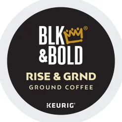 BLK & Bold Rise & GRND Coffee Keurig® K-Cup® Pods, Medium Roast, 20/Box (OKB90055)
