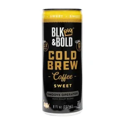 BLK & Bold Sweet Cold Brew Coffee, Dark Roast, 8 fl. oz., 12/Box (006-01-0002)