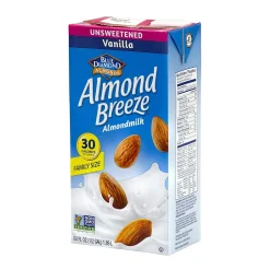 Blue Diamond Almond Breeze Unsweetened Vanilla Almondmilk, 64 fl. oz., 2/Pack (307-00081)