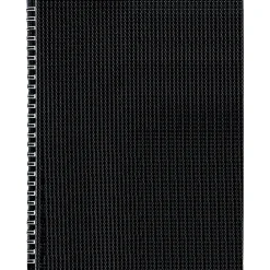 Notebooks|Blueline DuraFlex 1-Subject Professional Notebooks, 8.5" x 11", College Ruled, 80 Sheets, Black (B41.81)