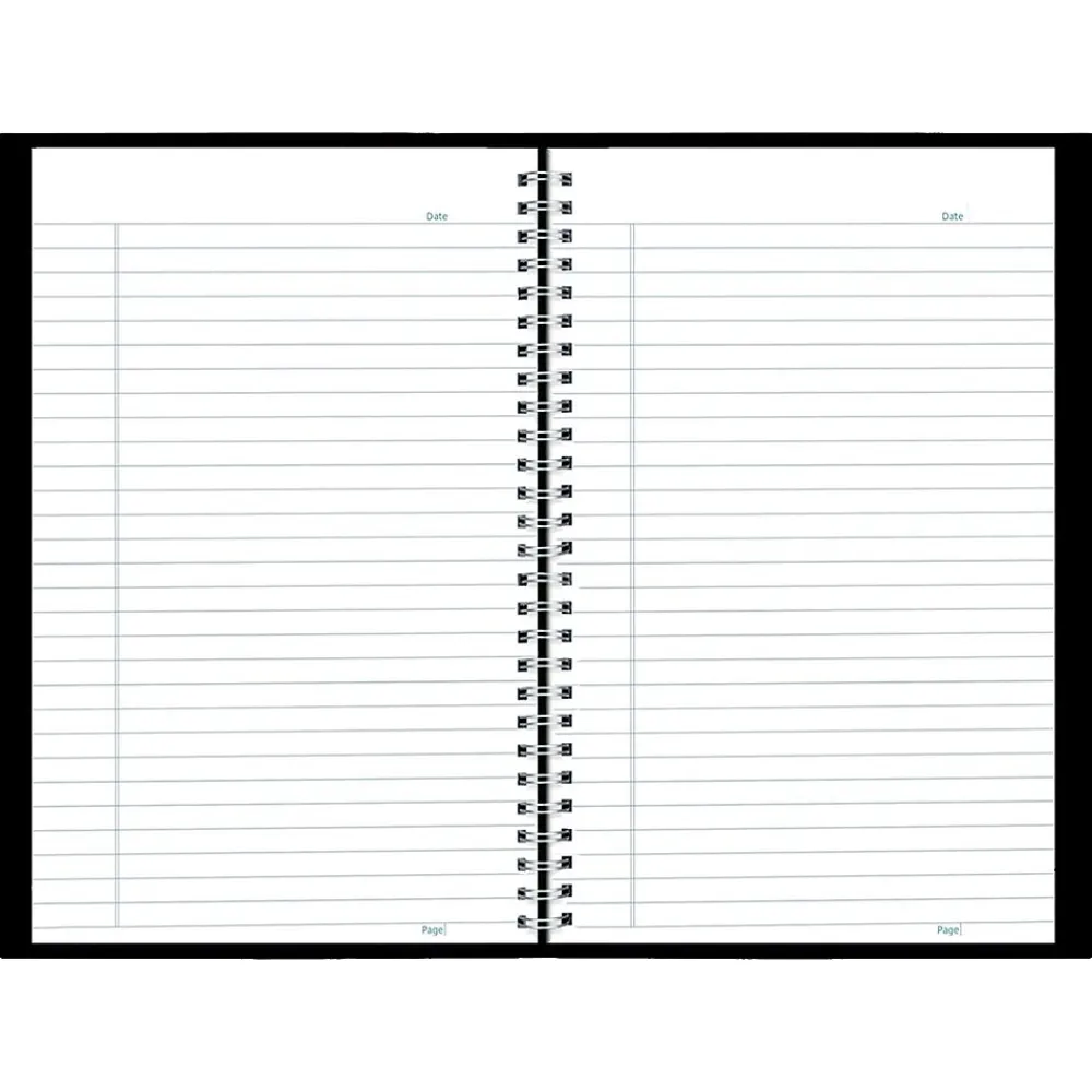 Notebooks|Blueline DuraFlex 1-Subject Professional Notebooks, 6" x 9.375", College Ruled, 80 Sheets, Black (B40.81)