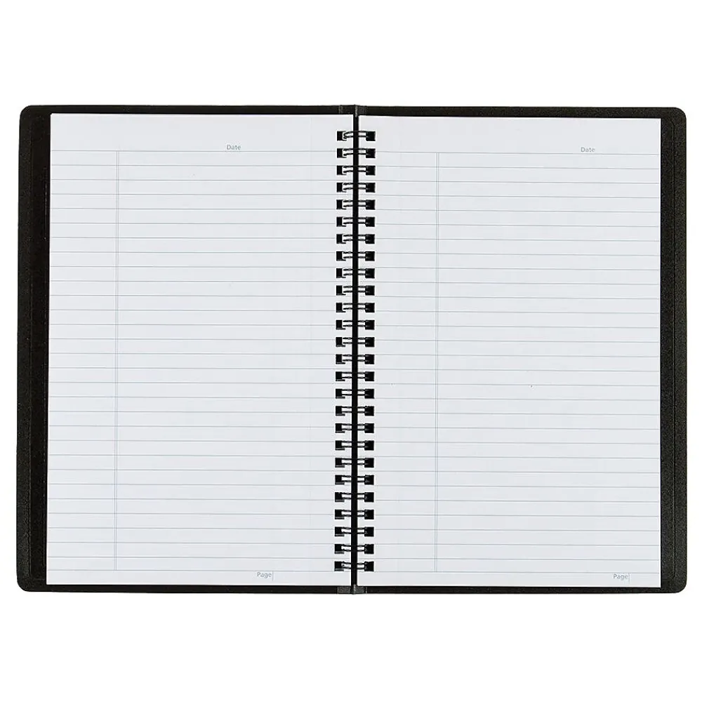 Notebooks|Blueline DuraFlex 1-Subject Professional Notebooks, 6" x 9.375", College Ruled, 80 Sheets, Black (B40.81)