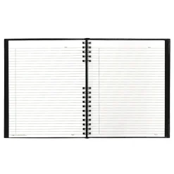 Notebooks|Blueline EcoLogix NotePro 1-Subject Professional Notebooks, 8.5" x 11", College Ruled, 100 Sheets, Black (REDA10200EBLK)