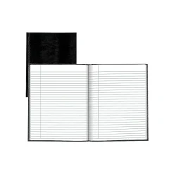 Journals|Blueline Executive Hardcover Journal, 7.25" x 9.25", College Ruled, Black, 150 Pages (A7.BLK)