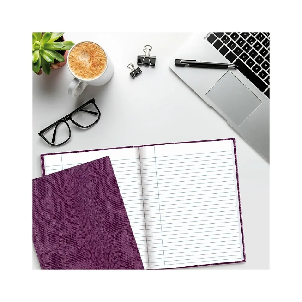 Journals|Blueline Hardcover Executive Journal, 7.25" x 9.25", Wide-Ruled, Grape, 144 Pages (A7.RAS)