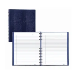 Journals|Blueline NotePro Hardcover Executive Journal, 8.5" x 10.75", Wide-Ruled, Indigo Blue, 200 Pages (A10200.BLU)
