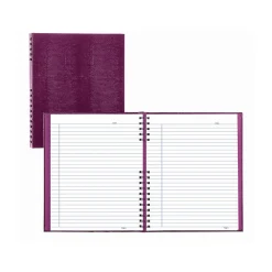 Journals|Blueline NotePro Hardcover Executive Journal, 8.5" x 10.75", Wide-Ruled, Grape, 200 Pages (A10200.RAS)