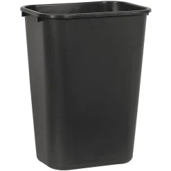 10.25 gal. Plastic Trash Can without Lid, Black (UNS 41QTWB BLA)<Boardwalk Sale