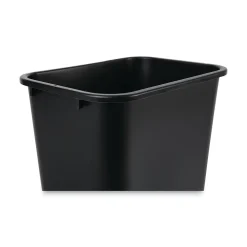 10.25 gal. Plastic Trash Can without Lid, Black (UNS 41QTWB BLA)<Boardwalk Sale