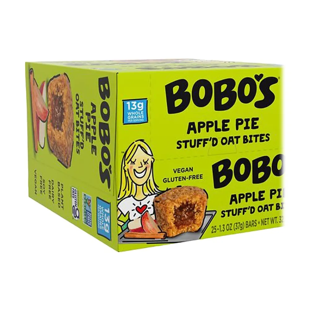 Bobo's Stuff'd Gluten-Free Apple Pie Oat Bites, 1.3 oz., 25 Bites/Box (SL121-25)