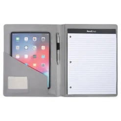 Faux Leather Portfolio Case, Gray (WRC1511BS-GREY)<Bond Street Best