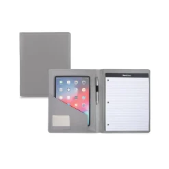 Faux Leather Portfolio Case, Gray (WRC1511BS-GREY)<Bond Street Best