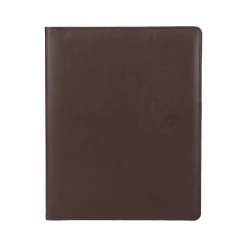 Faux Leather Portfolio Case with Zipper Closure, Brown (WRC1511BS-BROWN)<Bond Street Clearance