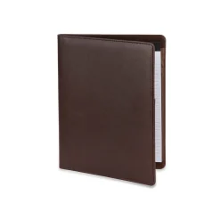 Faux Leather Portfolio Case with Zipper Closure, Brown (WRC1511BS-BROWN)<Bond Street Clearance