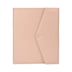 Faux Leather Portfolio Case with Snap Closure, Rose (WRC5195BS-ROSE)<Bond Street Best