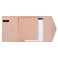Faux Leather Portfolio Case with Snap Closure, Rose (WRC5195BS-ROSE)<Bond Street Best