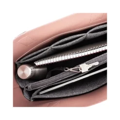 Pink Vegan Leather Tote Bag, Medium (LBG5054BS-PINK)<Bond Street Sale