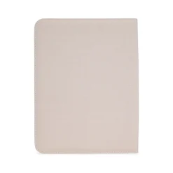 Polyester/Vegan Leather Writing Case with Zipper Closure, Taupe (WRC1503BS-TAUPE)<Bond Street New