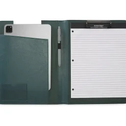 Vegan Leather Padfolio, Blue (WRC5041BS-LBLUE)<Bond Street Hot