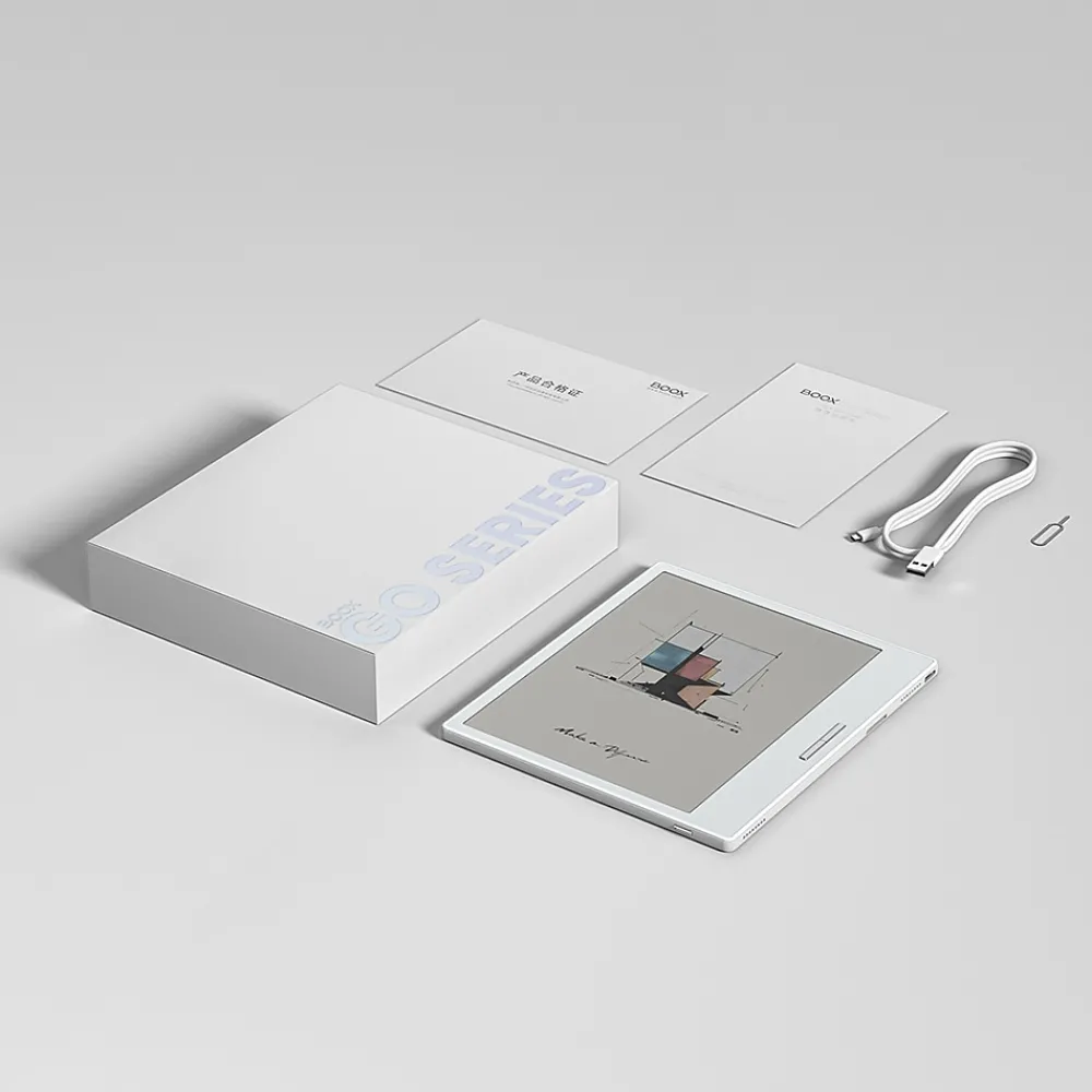 Go E-Ink 7" Tablet, WiFi, 64GB, Android, White (OPC1211R)<BOOX Outlet