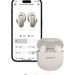QuietComfort Ultra True Wireless Noise Cancelling In-Ear Earbuds, White Smoke (882826-0020)<Bose Sale